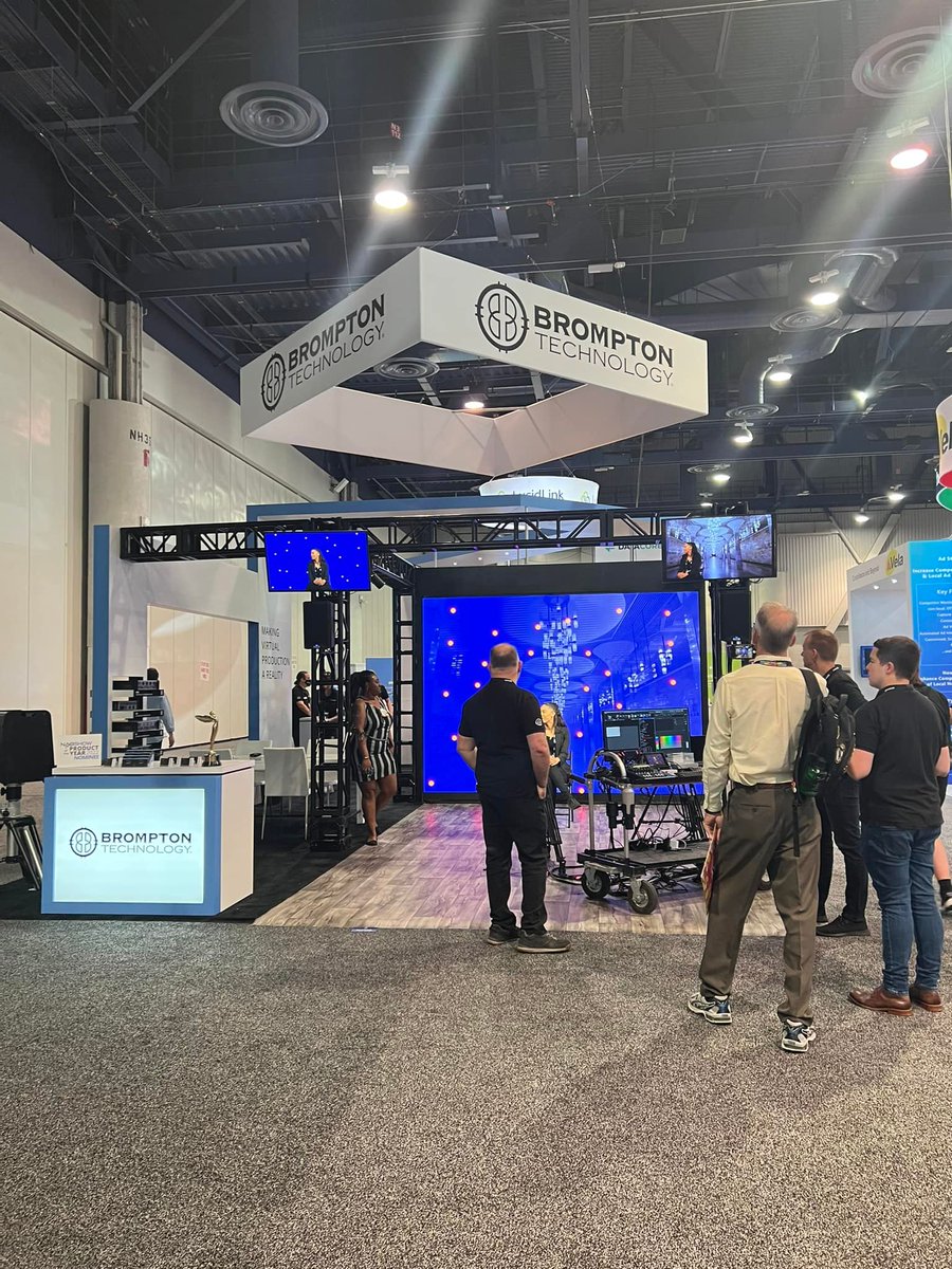 BromptonTech's tweet photo. It’s day 1 of NAB Show! We’re really excited to be here and demo our industry-leading features making multi-camera virtual production a reality.

Visit us on booth N7125 in the North Hall

#bromptontech #thebromptondifference #nabshow #tesserafeatures https://t.co/k5OOXPKJS6