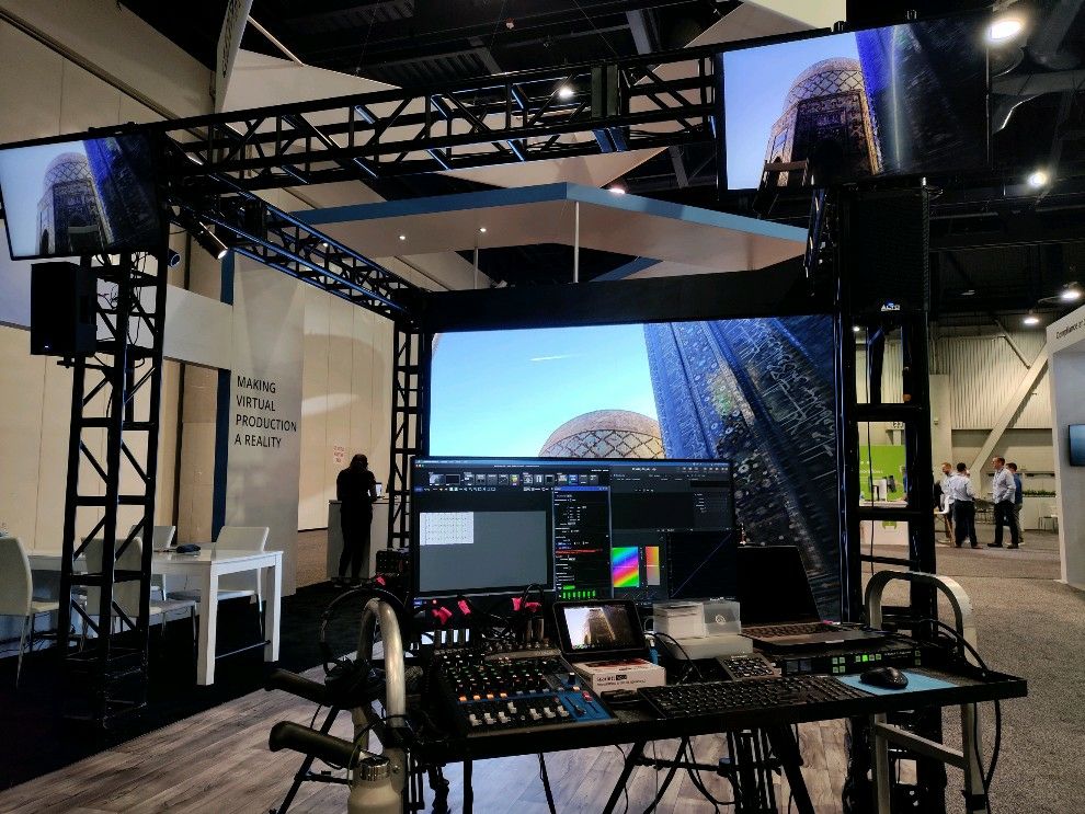 BromptonTech's tweet photo. It’s day 1 of NAB Show! We’re really excited to be here and demo our industry-leading features making multi-camera virtual production a reality.

Visit us on booth N7125 in the North Hall

#bromptontech #thebromptondifference #nabshow #tesserafeatures https://t.co/k5OOXPKJS6