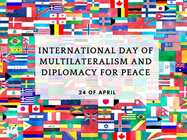 24 April - International Day of #Multilateralism & #Diplomacy for #Peace has been established pursuant to the #UNGA resolution initiated by #NonAlignedMovement. #NAM continues to be the strongest proponent of multilateralism under #NAMChairAz. #MultilateralismDay