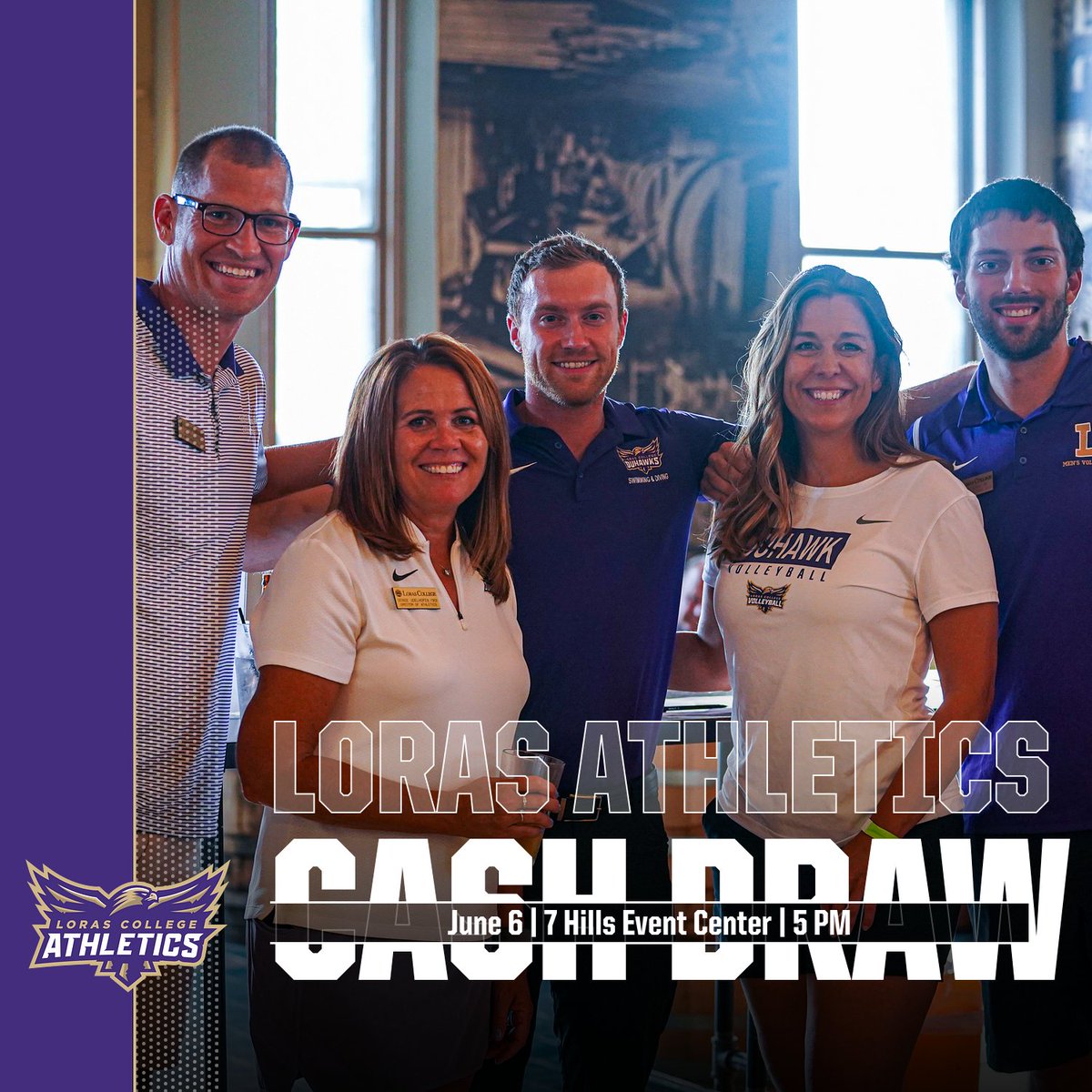 You won't want to miss this! ⬇️
The 2022 Cash Draw is June 6! Come join your favorite coaches &amp; staff for your shot at the $2000 grand prize &amp; support Team Duhawk! Tickets include food &amp; drink &amp; are now available--contact an athletics staff member to secure your spot! #GoDuhawks