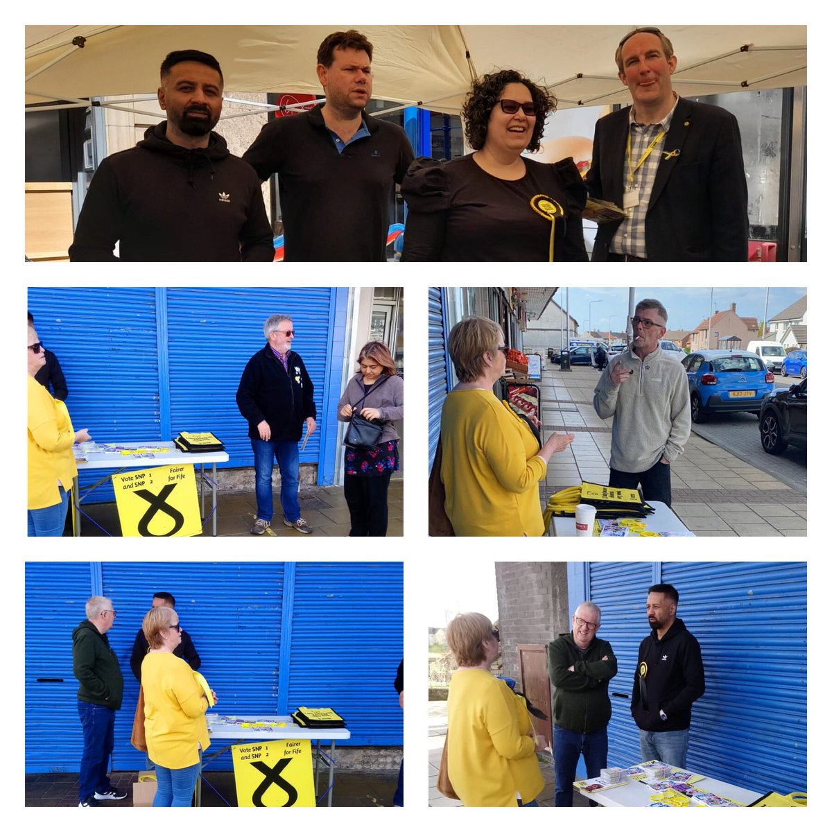 All over @SnpDunfermline @snpfife1 #ForFife22 we are working tirelessly for every vote.

#Council22 
#VoteSNP