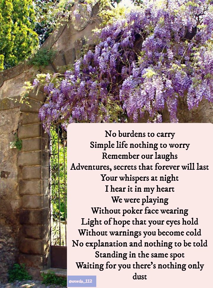 words_112's tweet photo. No burdens to carry
Simple life nothing to worry
Remember our laughs
Adventures, secrets that forever will last
Your whispers at night
I hear it in my heart 👇🏻

#writing 
#PrisonBreak
#poetry https://t.co/rw7vIhuydN