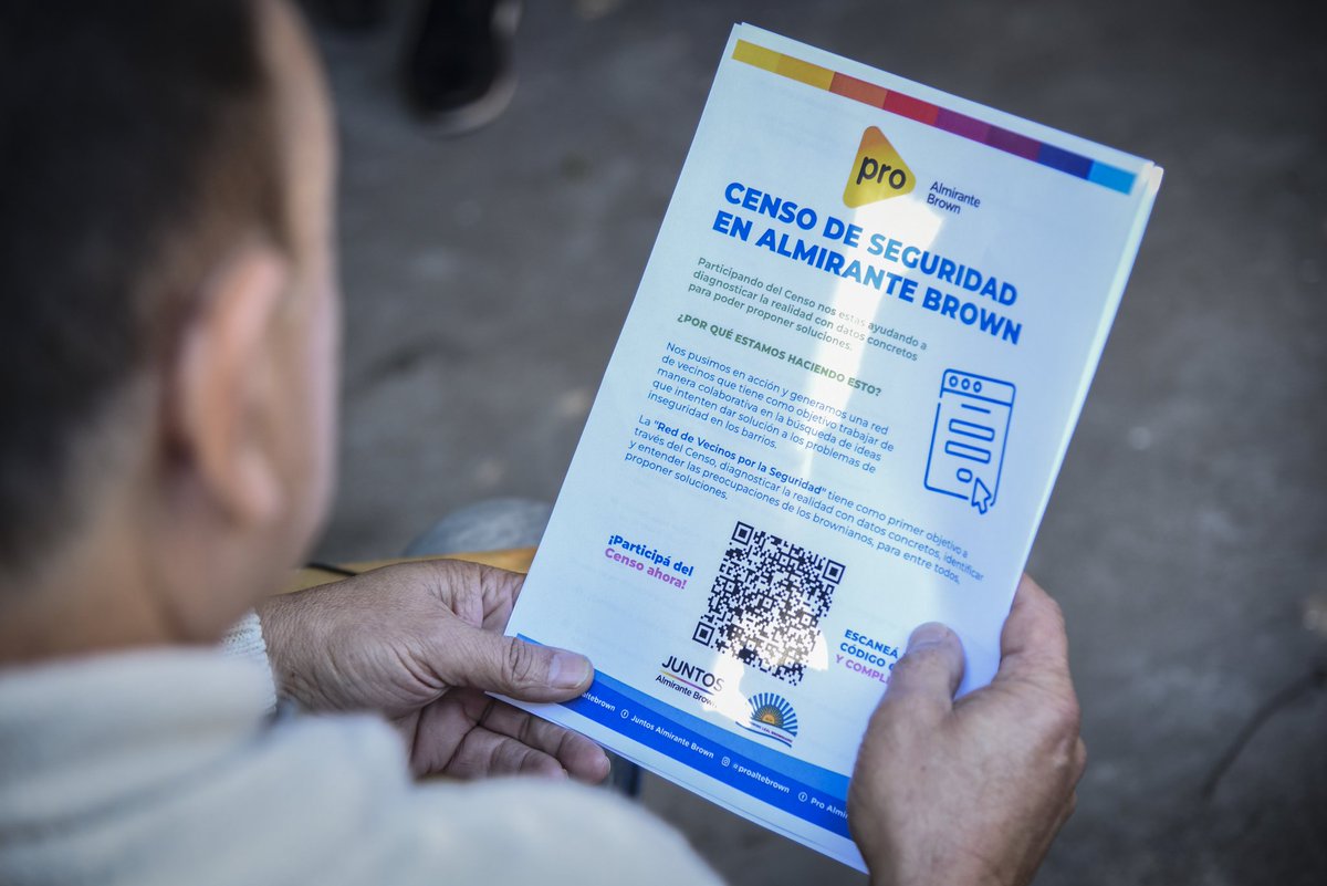 ricardo_maero's tweet photo. La seguridad junto con la economía, son las principales preocupaciones de los bonaerenses. Por eso, hemos decidido llevar adelante un Censo de Seguridad en Almirante Brown. https://t.co/Khzt3OMDxV