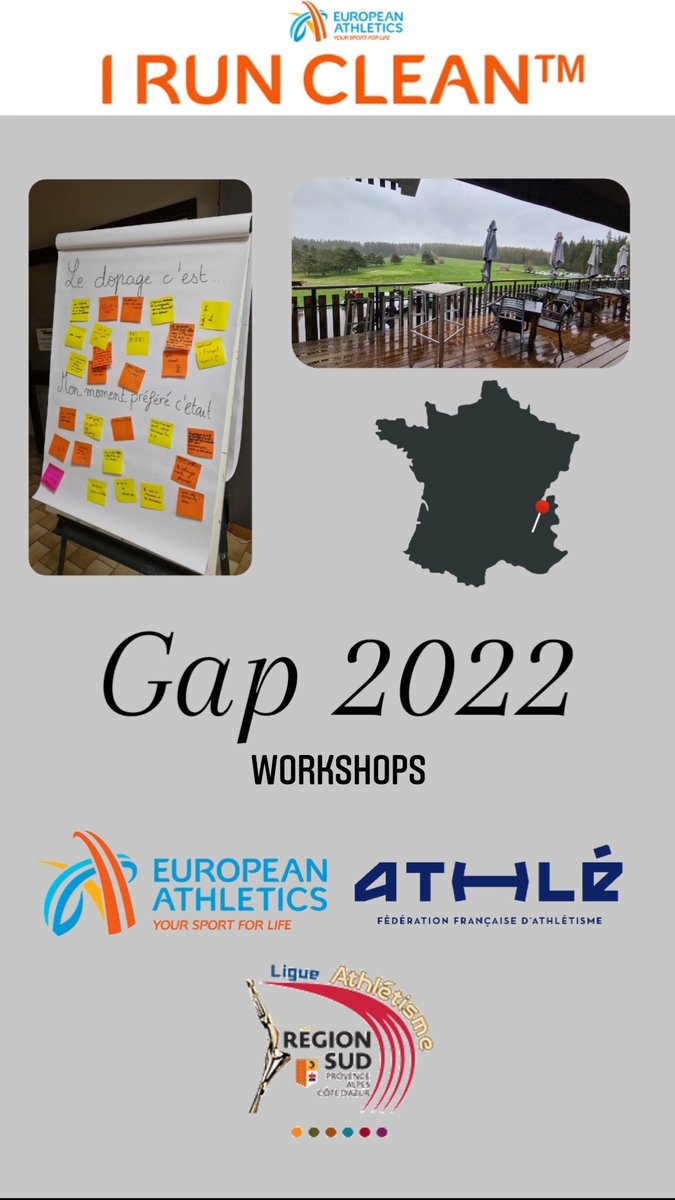 FlorenceParis20's tweet photo. Very informative exchanges during the two workshops @IRunClean. As part of the PACA region League’s middle distance camp, these interventions allowed us to talk about the values of sport with 31 athletes🌱🏃‍♂️
@FFAthletisme @EuroAthletics @aiu_athletics @EuroAthleDev https://t.co/T5VTQLxVsk