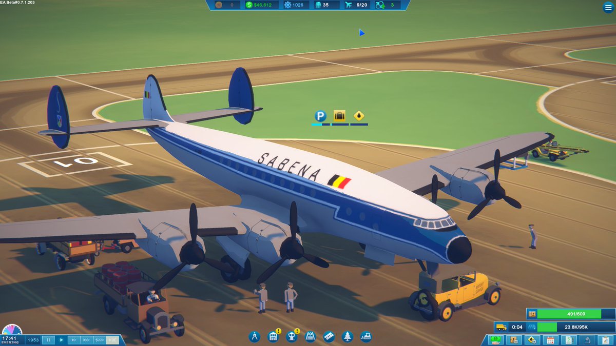WolfertonEris's tweet photo. Since the recent Beta+ of Sky Haven and well here are looking at three different aircraft DC-6, L-1049, and even a Convair-240 in my created airport!
#Skyhaven #aircraft #aviation #Convair #CV240 #Sabena #Lockheed #L1049 #Airline #indiegame #Airport #superconstellation #DC6 https://t.co/K8knBio1F3