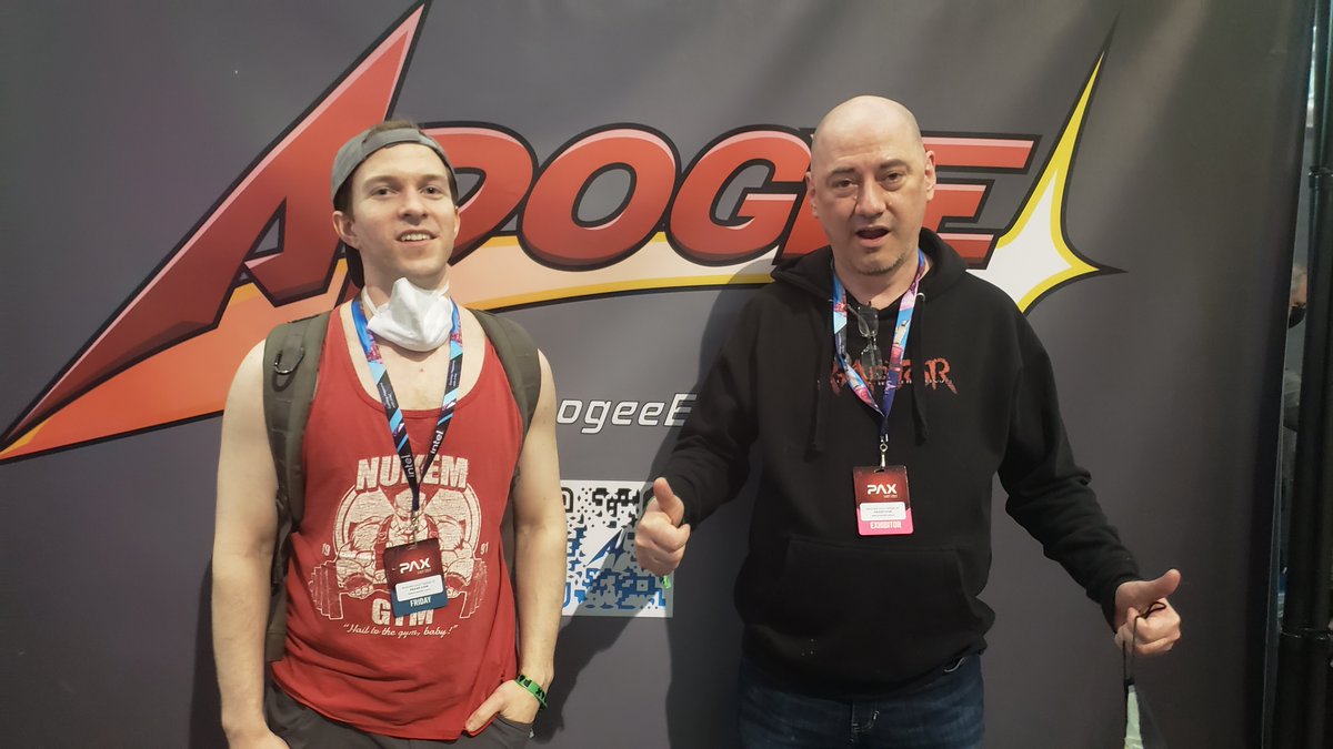 Chris_Moyer1's tweet photo. Had a great time at #PAXEast and meeting all the talented people behind Apogee! https://t.co/IoRTgiFgIn