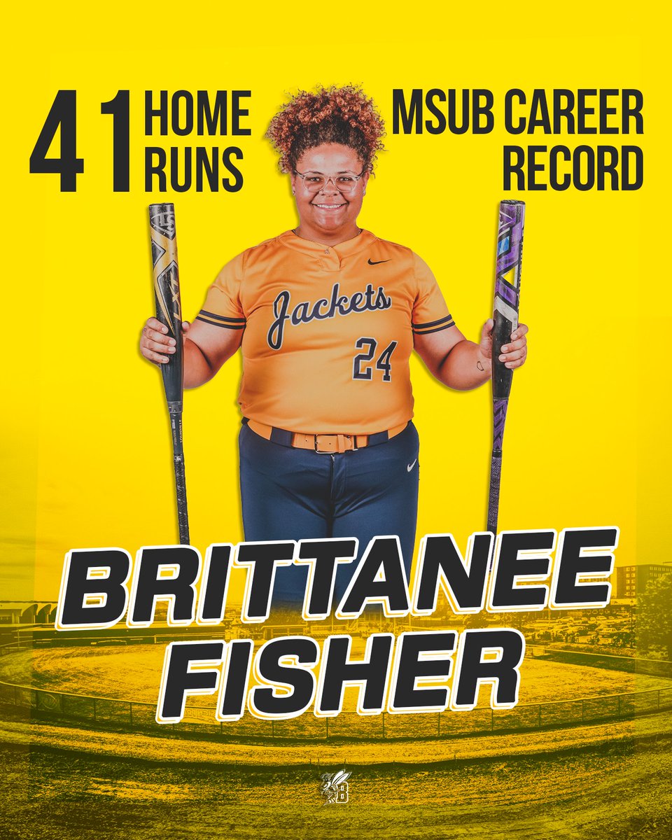 MSUBSoftball's tweet photo. NO ONE BETTER!

@BrittaneeFisher BREAKS THE MSUB CAREER HOME RUN RECORD! https://t.co/8u6NNiJWaq