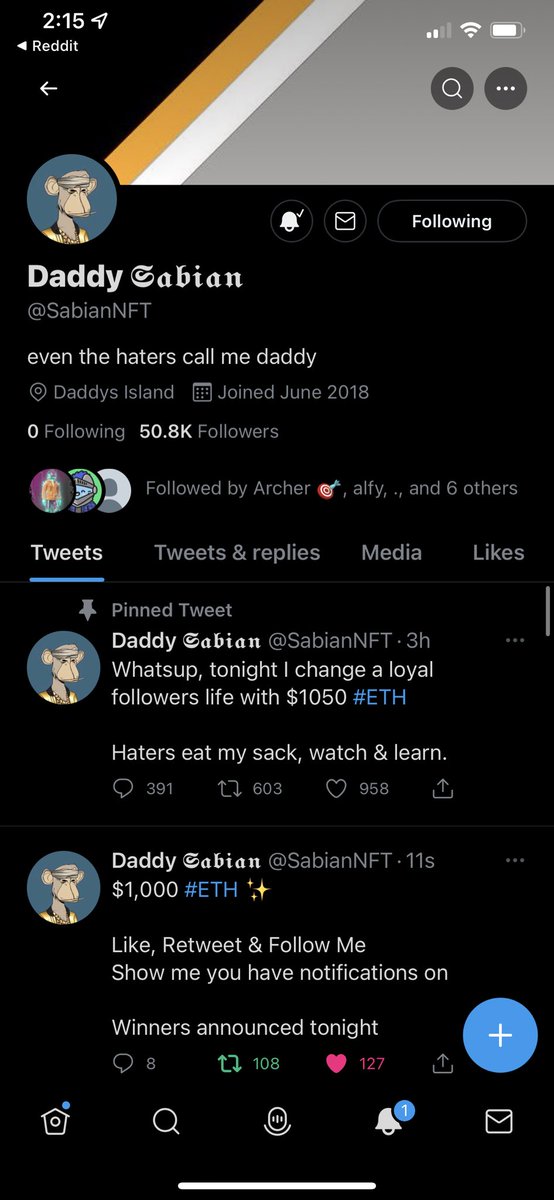 Bufkin13's tweet photo. @SabianNFT Let’s go! https://t.co/NhZvJ4tBgC