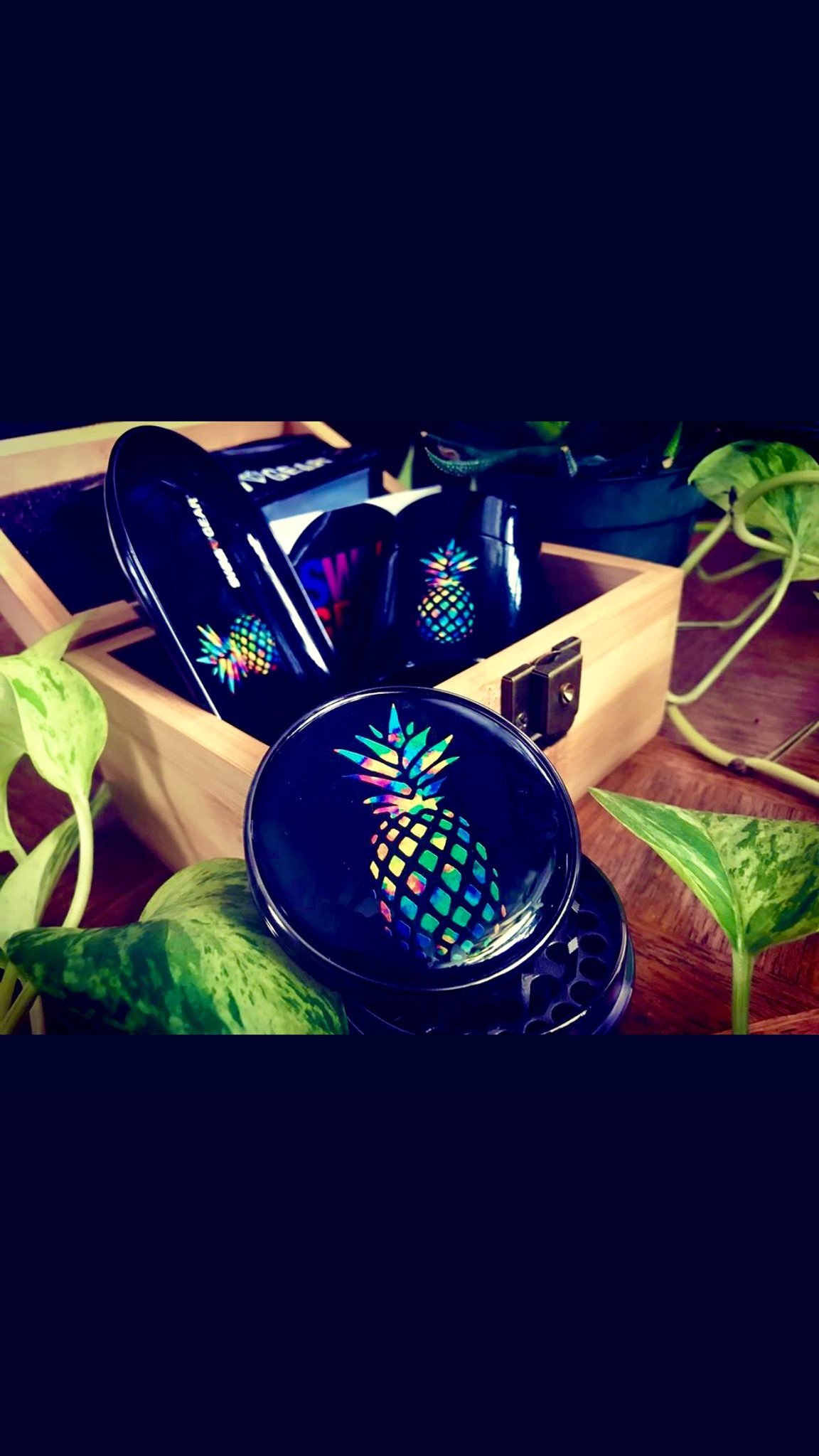 Tree of Life Stash Box Combo - Locking Smell Proof Case with Grinder Stash  Jar and Rolling