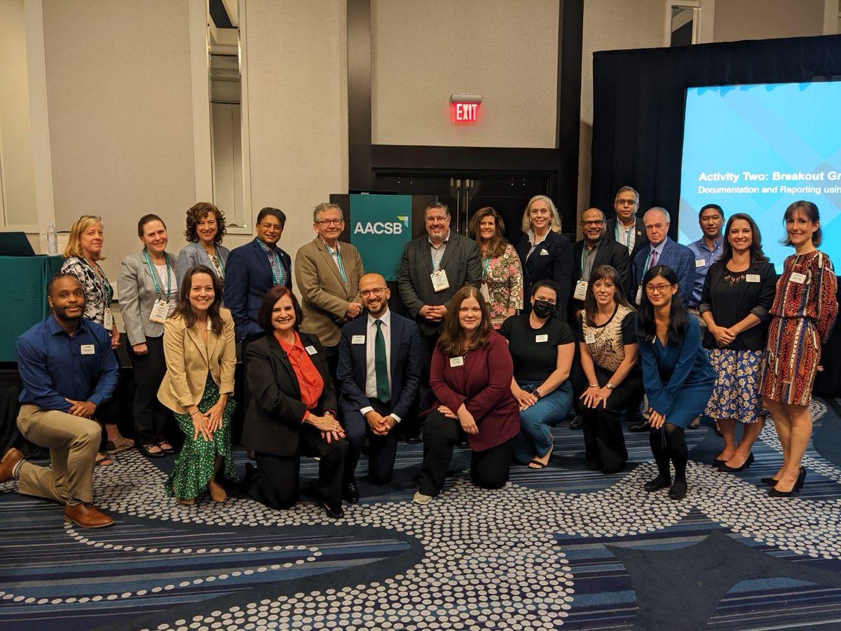StephMBryant's tweet photo. Very first in person volunteer training for the new @AACSB #accreditation standards. A highly engaged group! #ICAM2022 https://t.co/CzXq7n1JIP