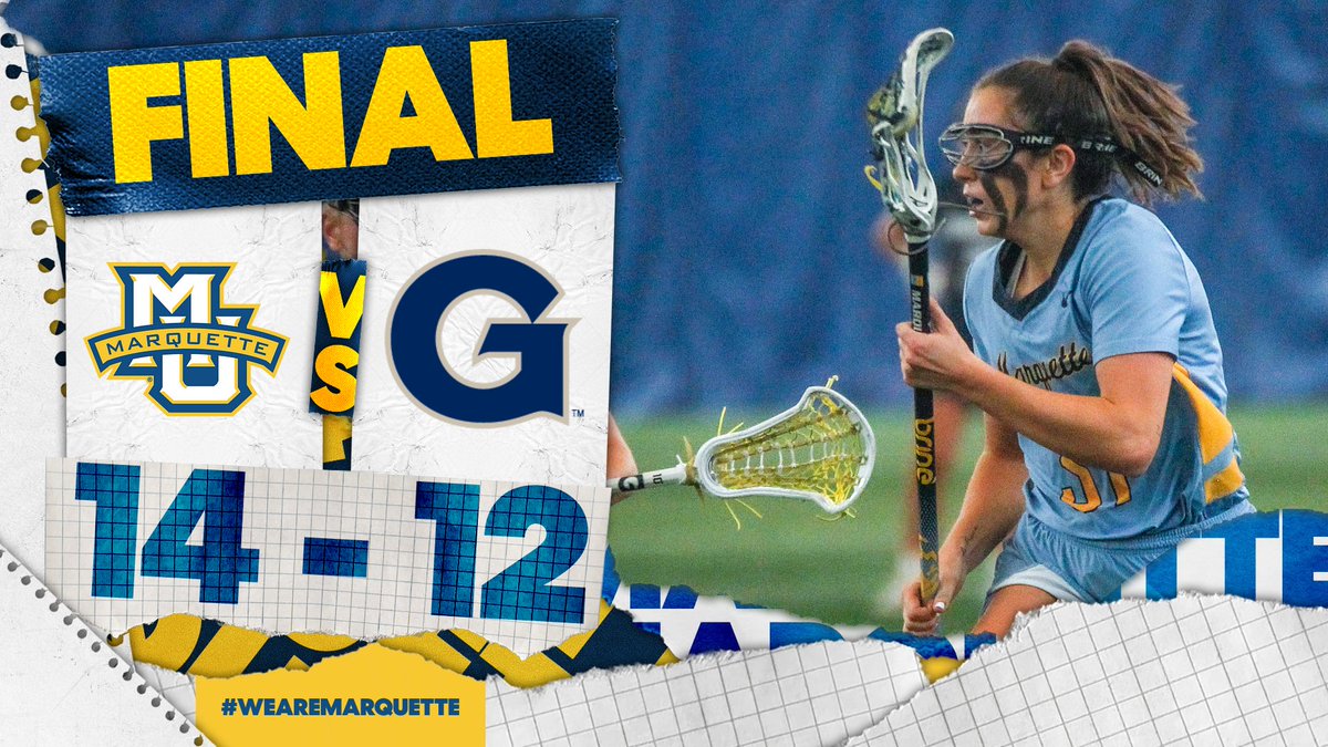 MarquetteWLax's tweet photo. CLUTCH DUBS ON SENIOR DAY > EVERYTHING ELSE. 

#WeAreMarquette https://t.co/AjRmz0vXV8