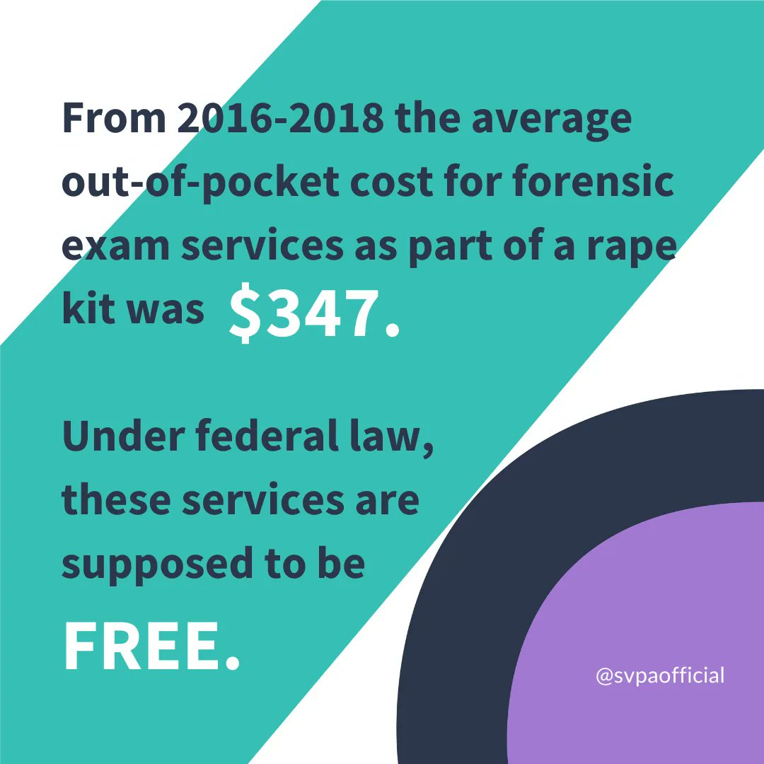 SVPAOfficial's tweet photo. "From 2016 to 2018, when the previous version of VAWA was in place, two-thirds of privately insured women in the United States who received a rape kit were charged out-of-pocket costs for forensic exam services" Kaiser Family Foundation (KFF)
#RapeKit #VAWAForAll #EndSV https://t.co/ahWi5DC2im