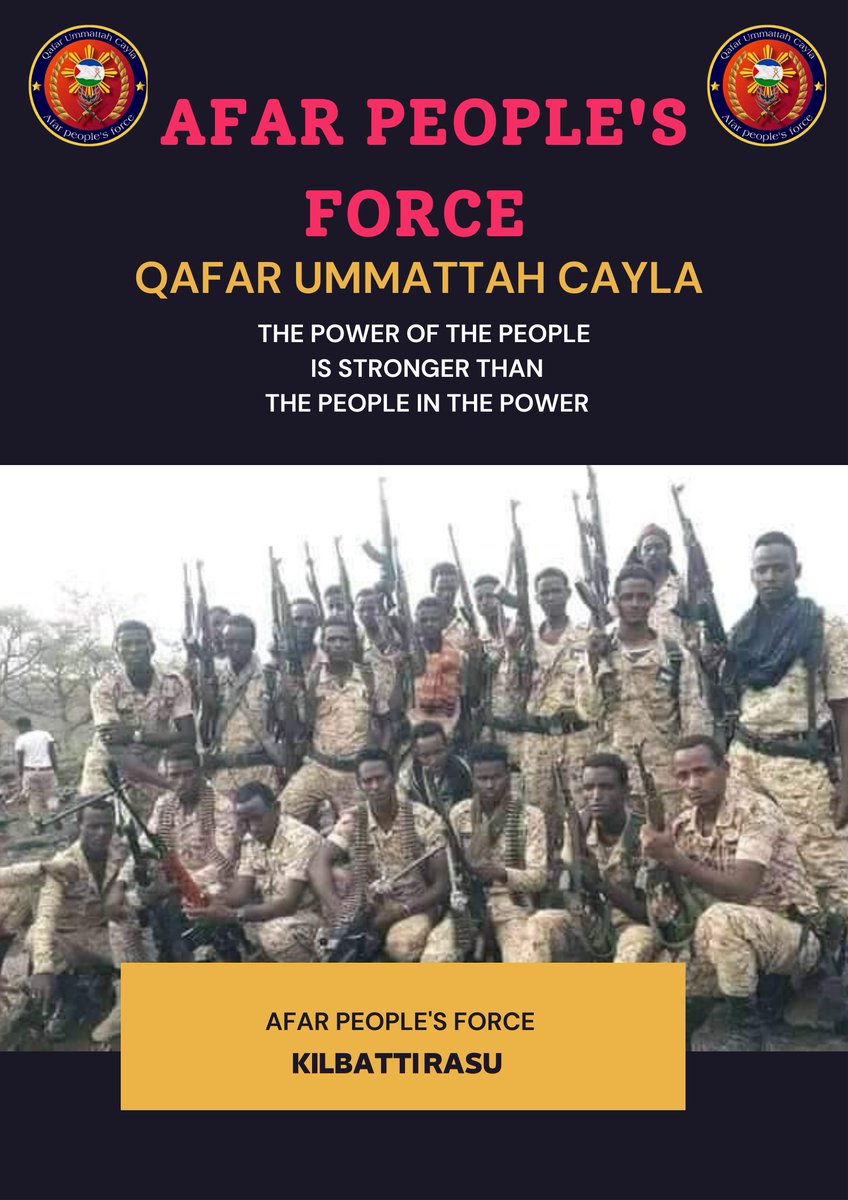 abdogimor's tweet photo. ✌ Victory for #Afar people's Force
#TPLFTerroristGroup #WithdrawFromAfar
#AfarPrevails https://t.co/q9uMqQD7ah