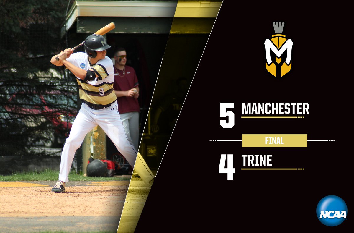 MUSpartans's tweet photo. BASE: Final l Manchester 5, Trine 4

A nice way to end a busy week as the Spartans defeat Trine 5-4 this afternoon. Zach White drove in 4 runs and Maverick Mollenkopf struck out 8 on the mound to lead MU.

Recap: https://t.co/Cbb6nhlCpB

#MUSpartans l #SpartanPride https://t.co/hJCtv1psqK