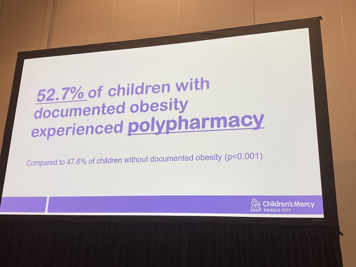 Fantastic presentation by <a href="/kedkyler/">Kate Kyler, MD</a> at the #PAS2022 Pediatric Pharmacology &amp; Therapeutics session on her #pharmacoepi study of prevalence of polypharmacy in patients with documented obesity!
Congrats Dr. Kyler &amp; co-authors: <a href="/AntoonMD/">James Antoon, MD, PhD, MPH</a> <a href="/SamirShahMD/">Samir S. Shah</a> <a href="/dwillmd/">Derek Williams</a> J Feinstein @jgmanpc