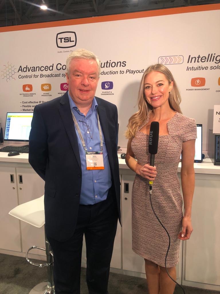 Day 1 @nabshow with Mark Davies <a href="/TSL_Products/">TSL</a> with Ashlee..