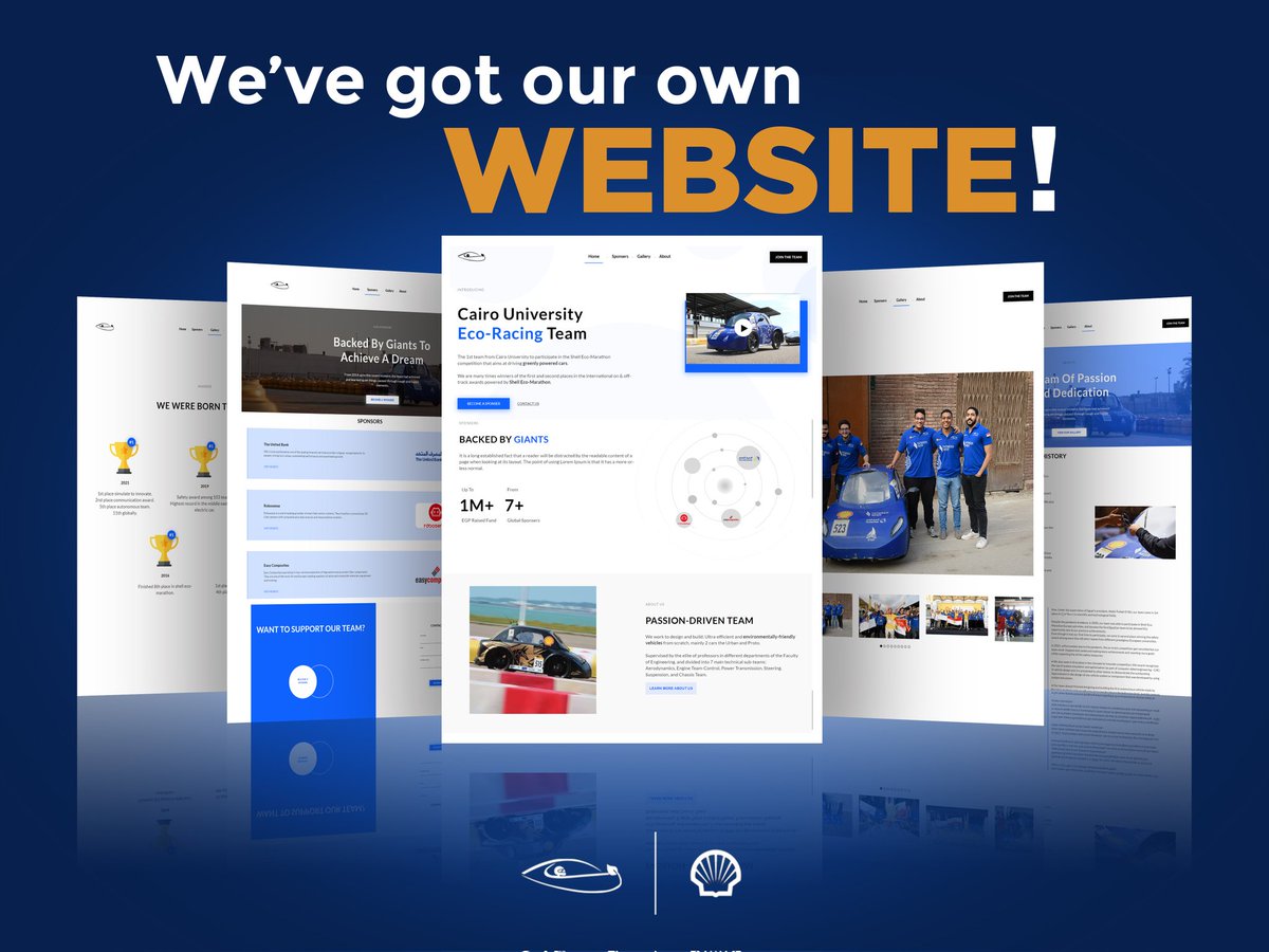 CUEcoRacingTeam's tweet photo. We proudly announce that our long awaited website has been launched ! 🥳
The website has many features to keep you up with our progress and track everything about us ❤️

Check it now for more details 🔥 :
https://t.co/HoAURzwXFi

#lets_drive_eco #Shell #shellecomarathon https://t.co/yKwV3Ey7xp