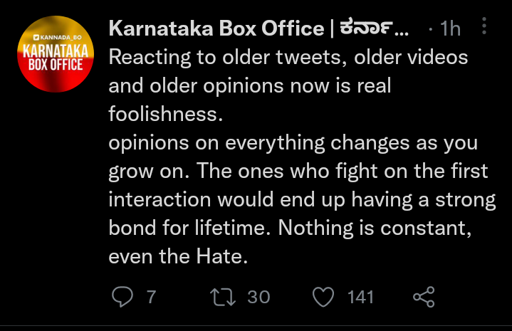 Kannada_BO_'s tweet photo. Have said it before, and saying it again

This guy @Kannada_BO is none other than Karthik Gowda's DOG. All the exclusive information he gives is got by @Karthik1423 only

He works with Karthik in KRG Connects 

 https://t.co/rEKbGDg6Ox