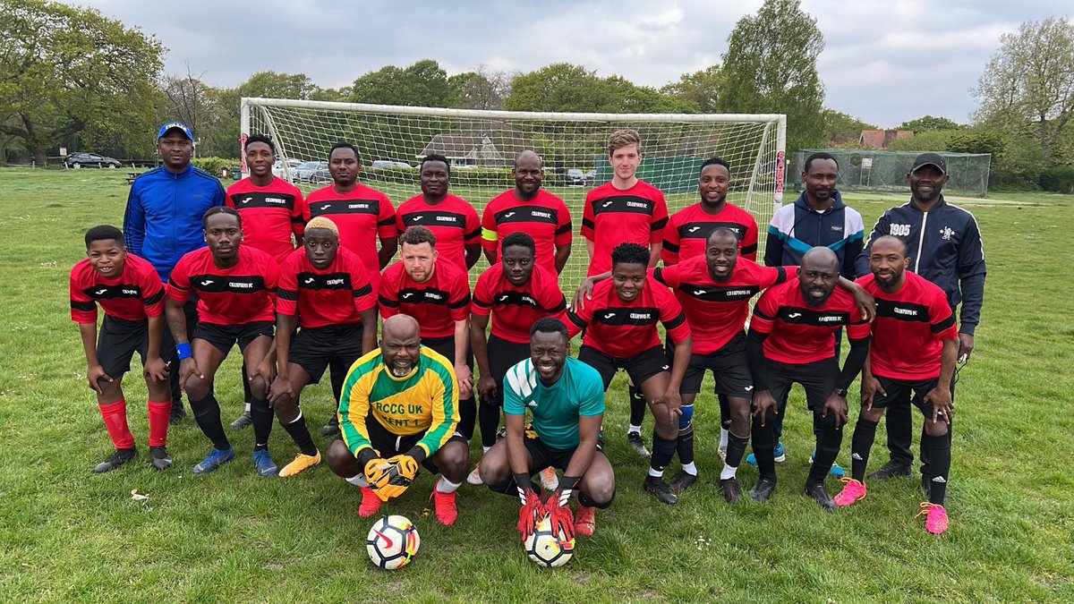 Champions FC squad ahead of a friendly match against Bostall FC