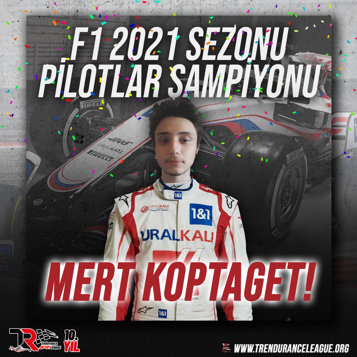 Hanımlar Beyler, karşınızda TR Endurance League F12021 Sezonu Pilotlar Şampiyonu MERT KOPTAGET! Mert bugün aldığı 3.lükle bitime 2 yarış kala şampiyonluğunu garantilemiş oluyor!

 #f12021 #f1esports #f12021game #champion
