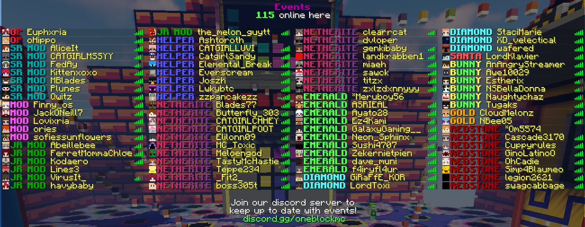 OneBlock MC tweet media