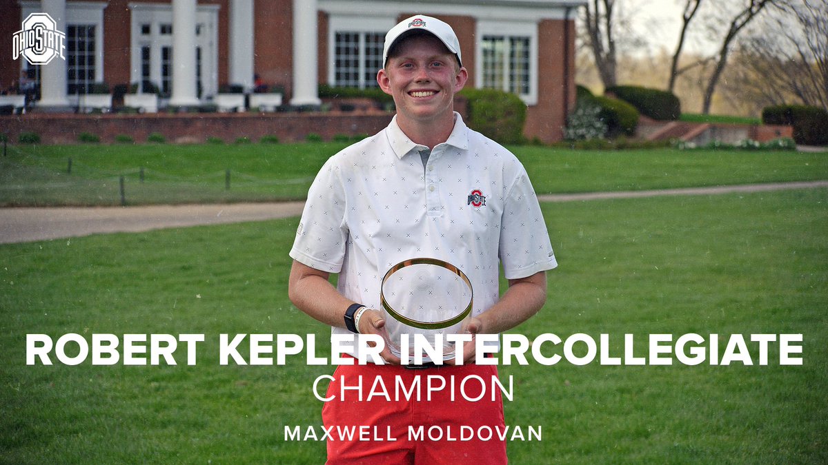 This is Max's third win this spring and he is the 20th Buckeye to win the Robert Kepler Intercollegiate #GoBucks