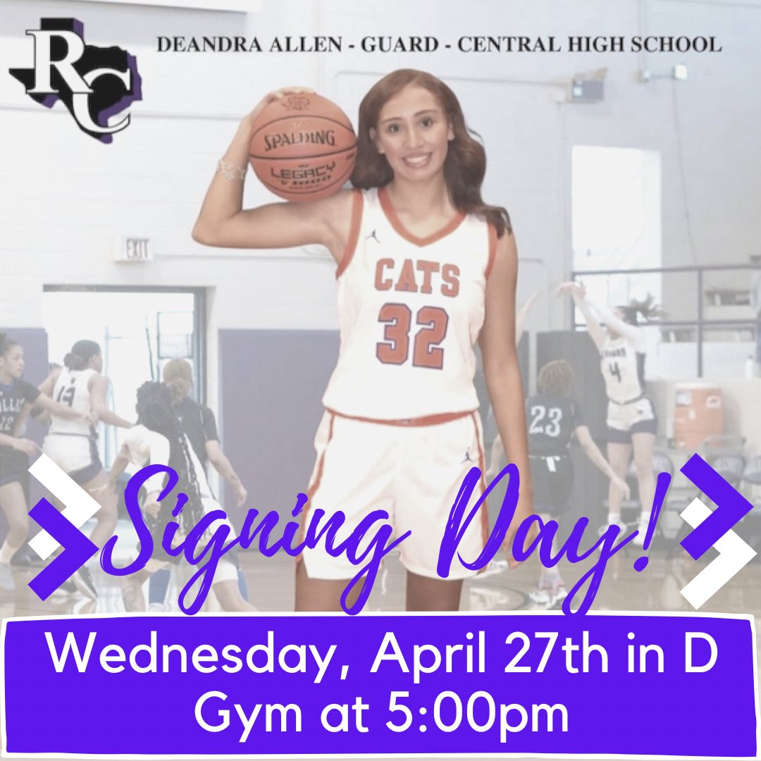 🚨 Signing Day 🚨 

Join us this Wednesday to celebrate <a href="/deandraallen32/">deandra allen</a> as she signs to commit to play at the next level! 💙🧡