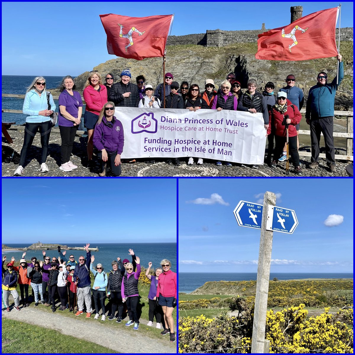 Hospice at Home Isle of Man kicked off their forth 100 mile Raad Ny Foillan Challenge by walking from Peel to Kirk Michael, with His Excellency Sir John Lorimer KCB DSO MBE leading the way. One leg done, 14 to go (once a month) to raise funds for our local charity. See you soon!