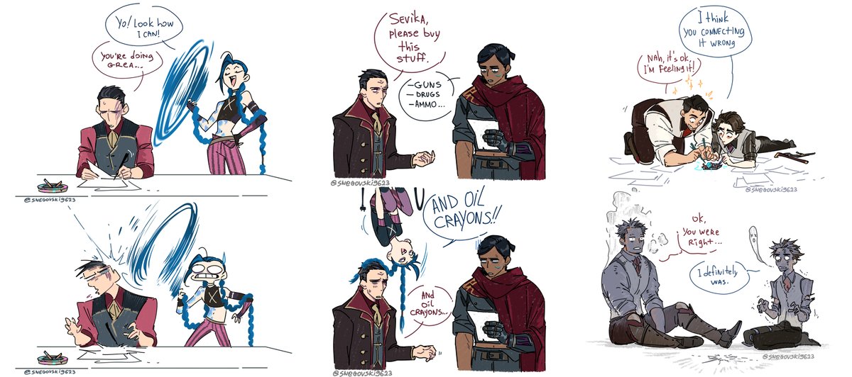 Snegovski9623's tweet photo. Made a full collection of my Arcane heart-explosion comic strips ❤️ https://t.co/tcH8IutZwX