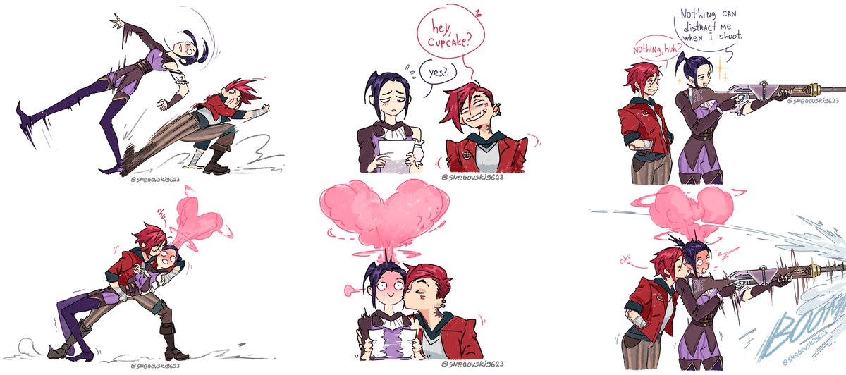 Snegovski9623's tweet photo. Made a full collection of my Arcane heart-explosion comic strips ❤️ https://t.co/tcH8IutZwX