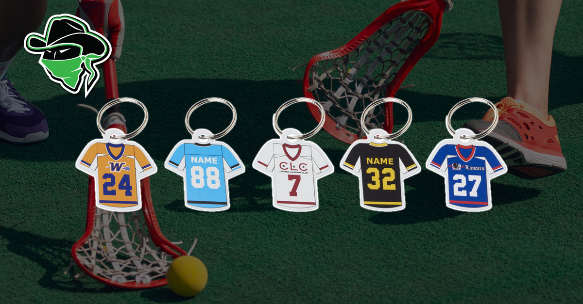LAXBandits's tweet photo. Lacrosse season is almost here. Support your favorite team with a lacrosse jersey keychain: https://t.co/ImDVZslRnf https://t.co/qeUrw5eWlM