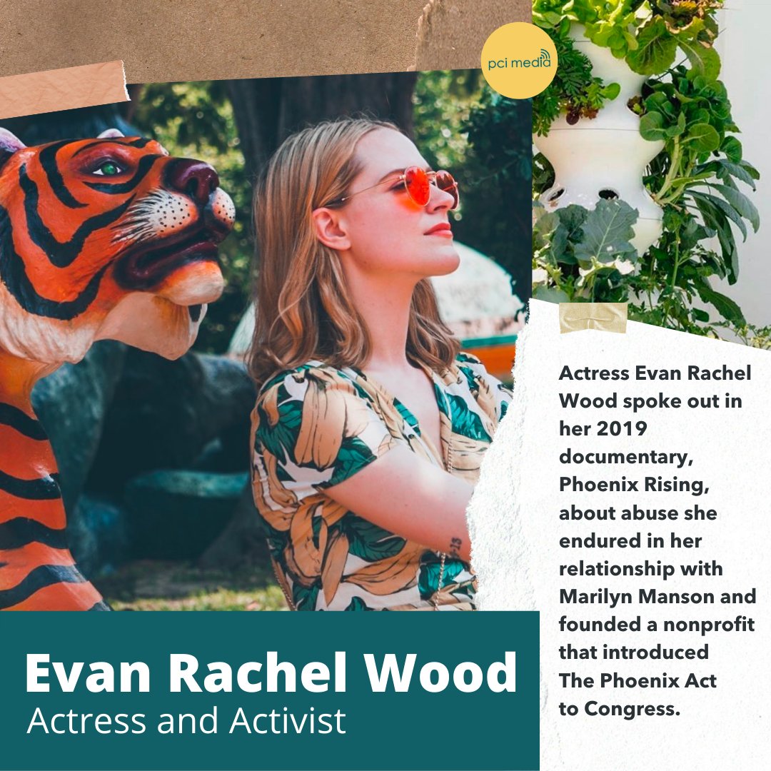 PCIMedia1's tweet photo. Learn how Evan Rachel Wood used the power of storytelling through media to share her journey into activism and the reality of domestic abuse and assault survivors. #ChangeMakers #PCIMedia #SexualAssaultAwarenessMonth
https://t.co/f8AE3kAfBO https://t.co/D7P2Loh3lh