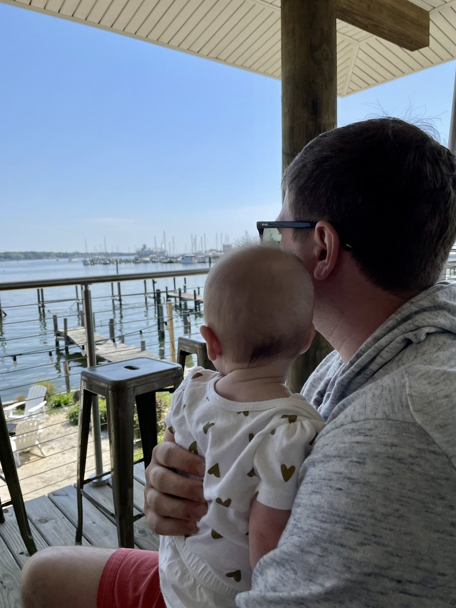 Perfect weather for a day trip to the Chesapeake with these two ❤️