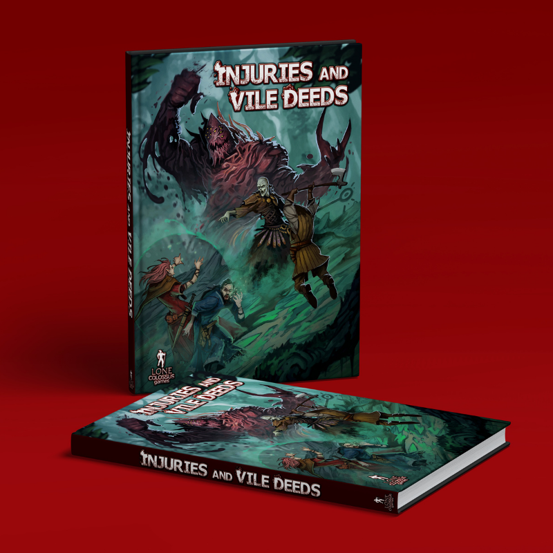LoneColossus's tweet photo. Coming May 31st!

Are you ready to up the tension in your #dnd games?

Do you want more from cinematic combat?

Restore threat to combat and encourage descriptive and tactical play with over 200 new feats, items, spells, subclasses, terrifying monsters, and villainous NPC.