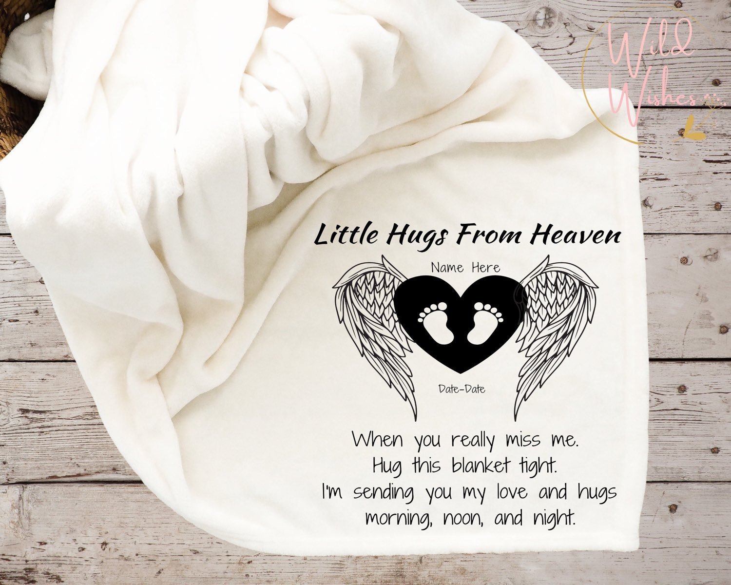 WildWishes on X Little Hugs From Heaven Throw ChildLoss Sympathy Gift Baby Loss Gift Comfort Blanket Condolence Gift Soft Mink Memorial Blanket GrievingMother Grief https t STmmkzQauN https t xl...