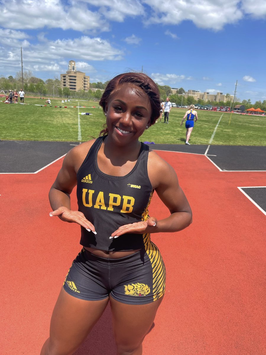 Stay in your lane and run your race 🏃🏾‍♀️#uapb #trackandfield #swac