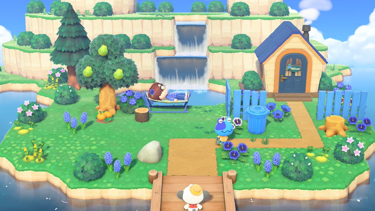 pierre_ass's tweet photo. Jeremiah blue nap house 🏡💙🐸 #nintendo #AnimalCrossingNewHorizons #ACHHP #NintendoSwitch #acdesign https://t.co/LdEwgsvnOr