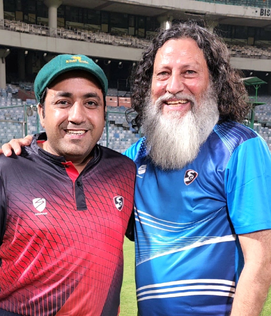 chetan0711's tweet image. Lovely Meeting #MrAnilGeorge 😆👍 #GoodMan #GoodActor #DDCAvsMediaXI #ArunJaitleyStadium @delhi_cricket