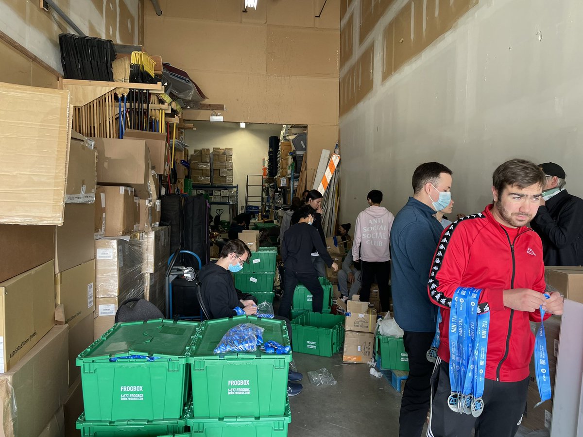 One week out and the Streetfront marathon team are volunteering with the race organizer preparing for next weekends BMO Vancouver Marathon. Thank you to Runvan and the VPF for all your support! Come out and cheer on these remarkable kids!