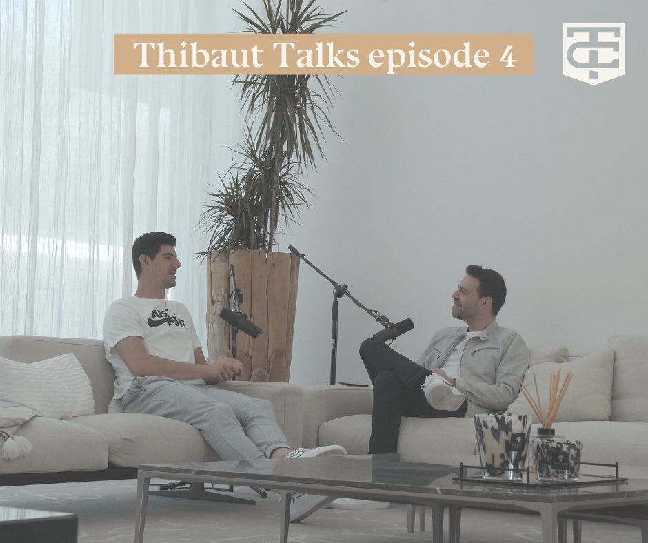 thibautcourtois's tweet photo. Thibaut Talks is now online! 
Want to hear what I think about the last month of La Liga and the upcoming Champions League against Man City? Or maybe you’re curious if I ever scored an official goal? 
👉🏻 https://t.co/gpcEnFPSbQ https://t.co/jlVFBaAr9a