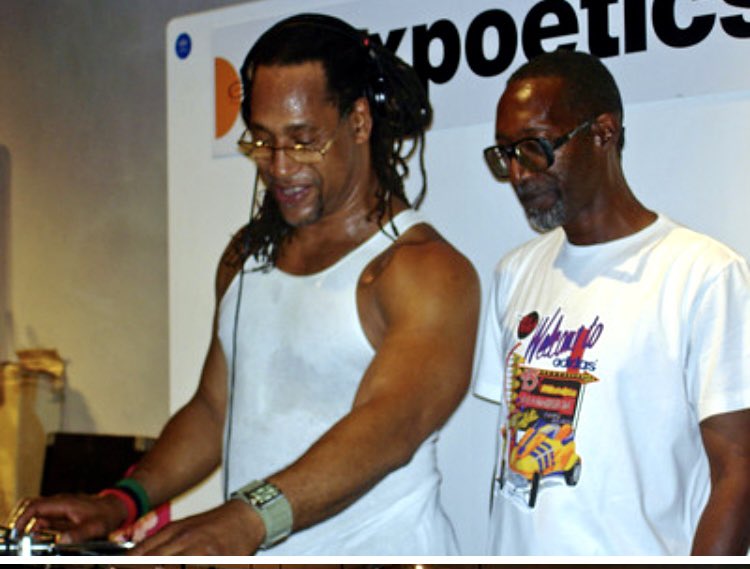 Happy birthday to the one and only Coke La Rock. He is a true hip-hop pioneer who shared the mic with Kool Herc. I was lucky enough to get this shot at a Wax Poetics/Adidas party in NYC in 2004 #HipHopEd #cokelarock #koolherc #boogiedownbronx #classichiphop
