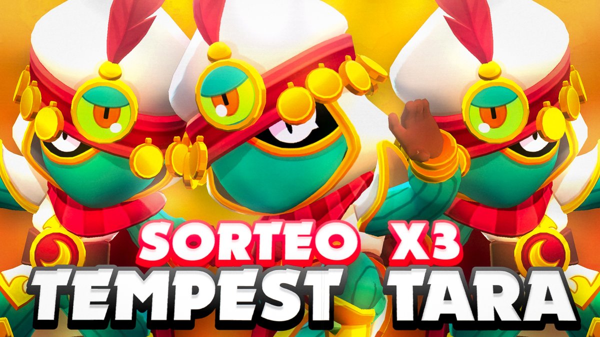 CG | Nukleo (@xnukleo) on Twitter photo 🚨 SORTEO X3 TEMPEST TARA 🎁
- Follow
<a href="/xNUKLEO/">CG | Nukleo</a>
- Follow
<a href="/CGCarnageGaming/">Los Angeles</a>
- Like & Retweet
- Etiquetar a 2 amigos
#BrawlStars
El sorteo termina el 28 de Abril, suerte a todos! 🚨 SORTEO X3 TEMPEST TARA 🎁
- Follow
<a href="/xNUKLEO/">CG | Nukleo</a>
- Follow
<a href="/CGCarnageGaming/">Los Angeles</a>
- Like & Retweet
- Etiquetar a 2 amigos
#BrawlStars
El sorteo termina el 28 de Abril, suerte a todos!
