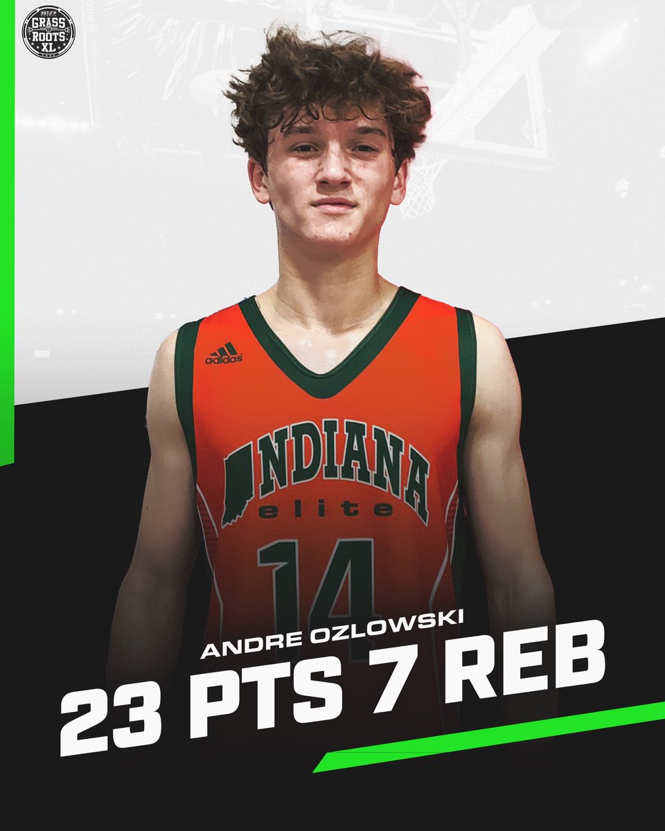 Andre Ozlowski (<a href="/AndreOzlowski/">Andre Ozlowski</a>) scores 23 PTS and 7 REB for <a href="/IndianaElite/">Indiana Elite</a> at the @USAYouthHoops Spring Classic 😤