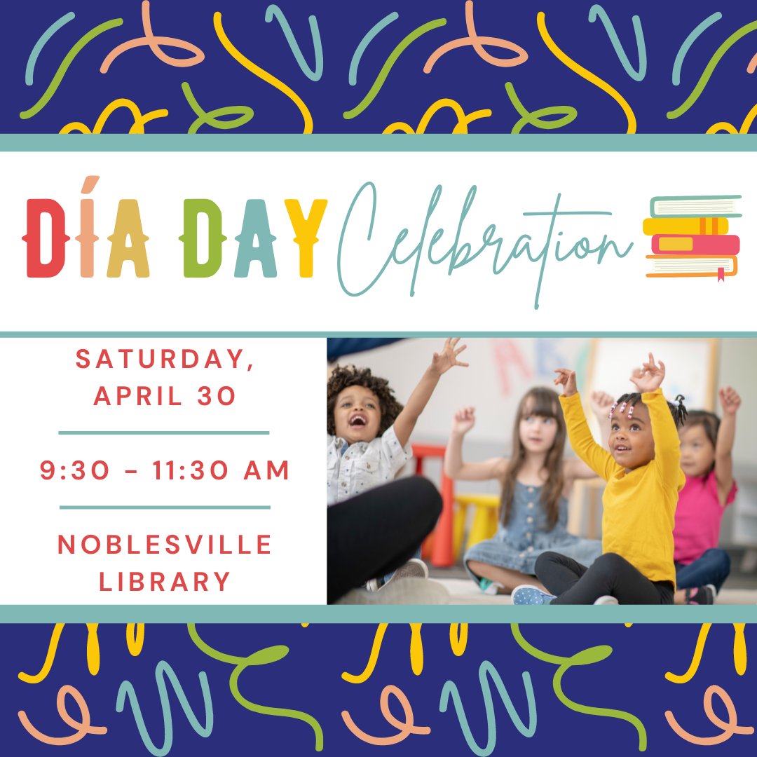 Who's excited for Día? Join us for a celebration of children &amp; of literacy! We will have a book bash with stories, songs, &amp; a take-home book craft! This event is for children ages 2-5 &amp; their families.

More details here: ow.ly/gmMu50IMJ7z

#diadelosninos #diadeloslibros
