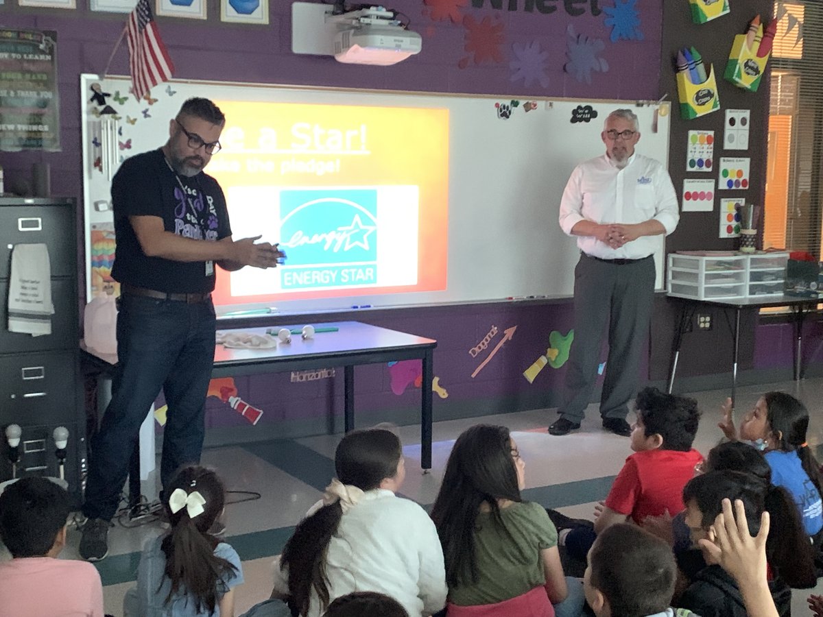 APonderLibrary's tweet image. Thank you MISD Energy Conservation Specialists for teaching our Ponder Panthers how to be smart with their energy.  #MisdLibLove @MISDEnergyTeam