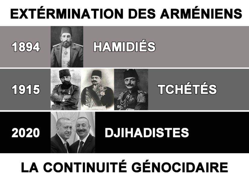 The Extermination of The #Armenians
👉The 1894  #HamidianMassacres /Anti- #Christian #Pogroms 
👉The 1915 #ArmenianGenocide #DeathMarches #MassMurder
👉The 2020 Massacre of Artsakh Armenians by Hired Djihadi Mercenaries 
The #Genocide Continues
#Turkish #HumanityIsDead #History