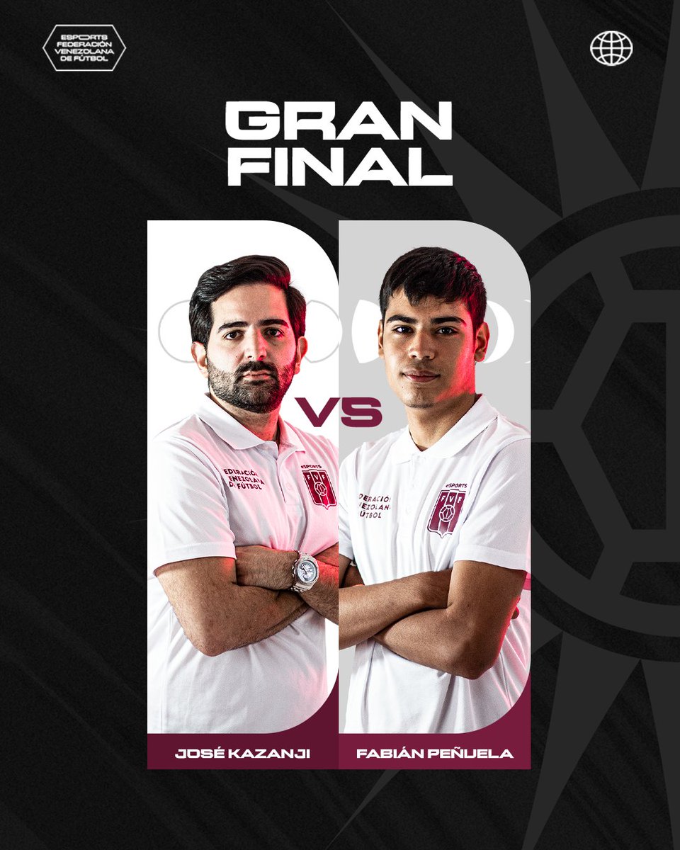 FVFeSports's tweet photo. ¡Tenemos GRAN FINAL en la #FVFeTrophy 🏆🎮!
José Kazanji 🆚 Fabián Peñuela
¿Quién será el campeón? 🤯
EN VIVO 🔴 https://t.co/bsuOvGXE6k
#FameYourGame #FIFAe #FeNS #FeNC https://t.co/d3vwtTB4sD