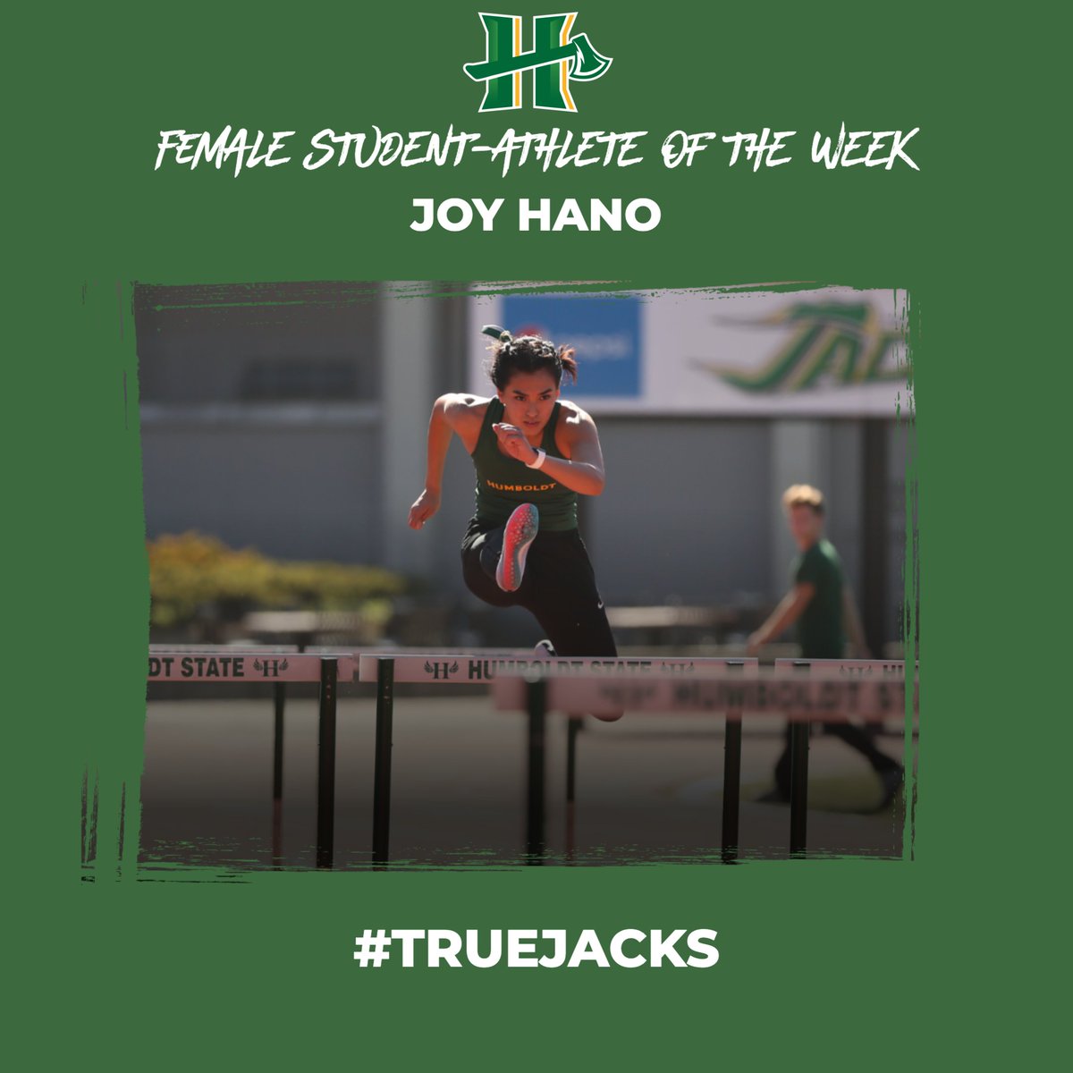This week's <a href="/HumboldtJacks/">Cal Poly Humboldt Lumberjacks</a>' Student-Athletes of the Week are a pair of @HumboldtTrack student-athletes in Joy Hano and Grant Van Emmerik. #TrueJacks
