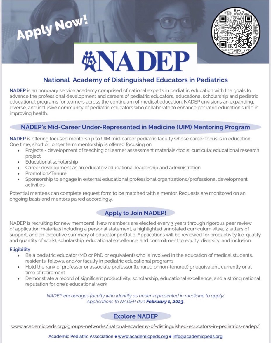 Barry Solomon (@drbarrysolomon) on Twitter photo Check out the National Academy of Distinguished Educators (NADEP) mentoring and consultation program for mid-career UIM faculty! Please share with colleagues. <a href="/Kind4Kids/">Terry Kind, MD MPH</a> <a href="/lewis_first/">Lewis First</a> <a href="/pedseducation/">Donna D'Alessandro</a> <a href="/AcademicPeds/">Academic Peds Assoc</a> #PAS2022 <a href="/PASMeeting/">Pediatric Academic Societies</a> Check out the National Academy of Distinguished Educators (NADEP) mentoring and consultation program for mid-career UIM faculty! Please share with colleagues. <a href="/Kind4Kids/">Terry Kind, MD MPH</a> <a href="/lewis_first/">Lewis First</a> <a href="/pedseducation/">Donna D'Alessandro</a> <a href="/AcademicPeds/">Academic Peds Assoc</a> #PAS2022 <a href="/PASMeeting/">Pediatric Academic Societies</a>