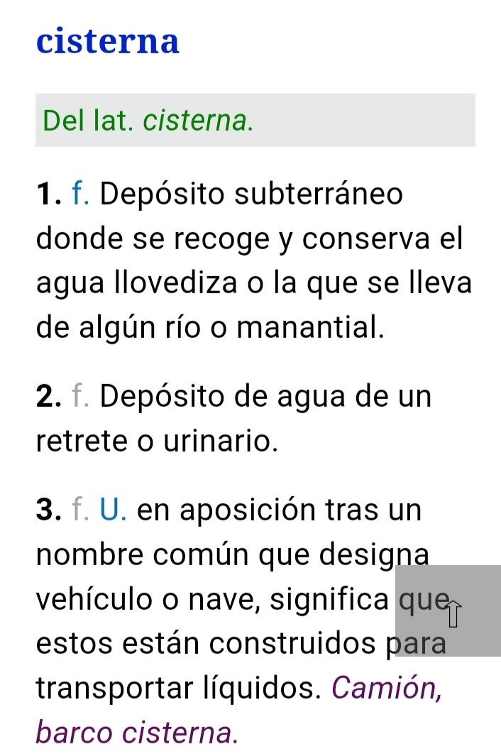 A propósito de #ElHatillosinAgua, he notado que mucha gente dice 'el cisterna', aunque se trata de un sustantivo femenino. Por favor, que la sequía no nos haga perder el glamur. Vean lo que dice el diccionario:👇